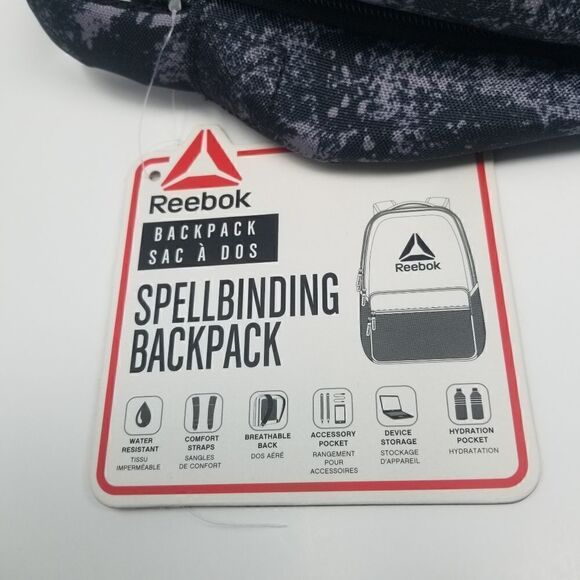 NWT Reebok SPELLBINDING Full size backpack.